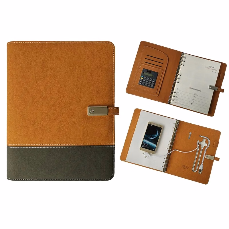 PU Leather Business Notebook with Calculator