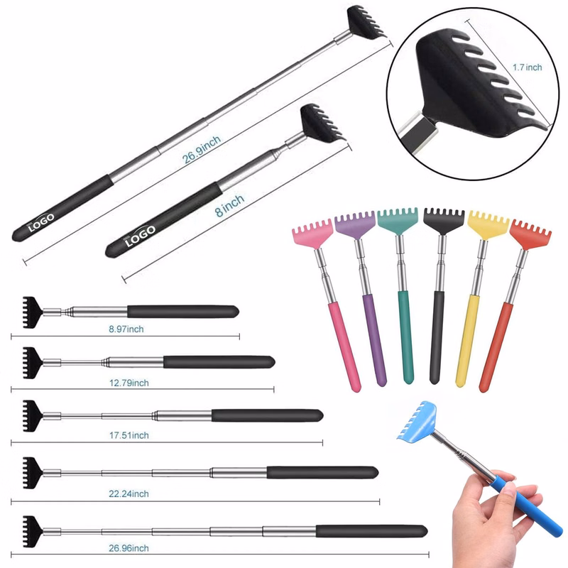 Telescoping Stainless Steel Back Scratcher For Travel