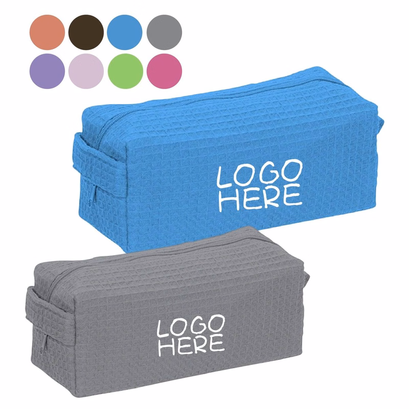 Waffle Weave Cosmetic Bag