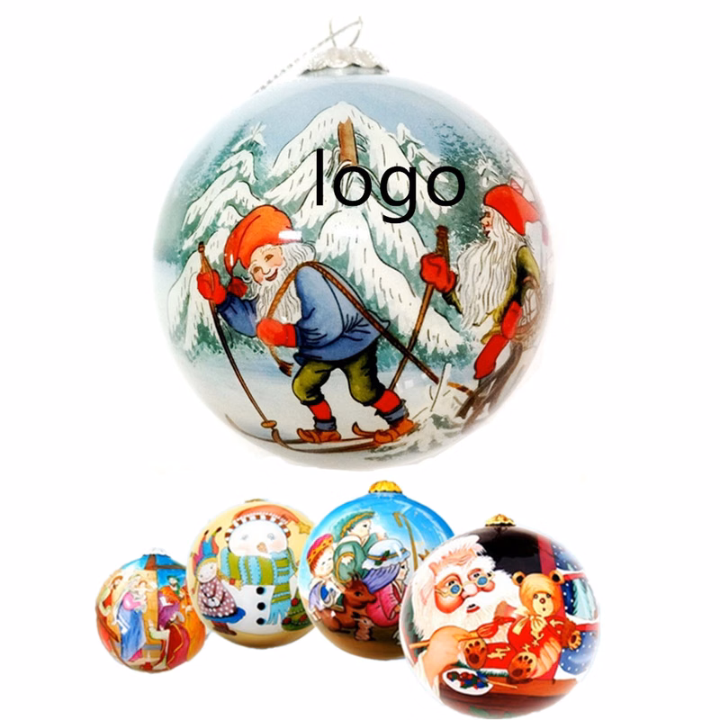 Hand Drawing Glass Christmas Ball
