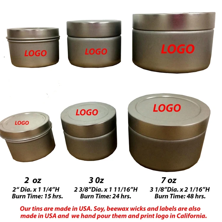 Vanilla Scented Candle in Tin Case 3 Oz. 1