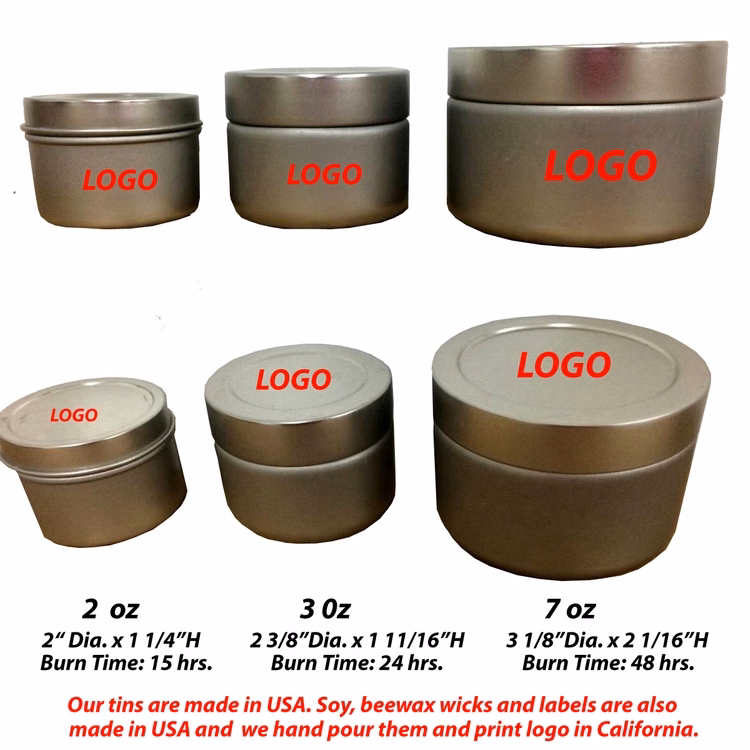 Vanilla Scented Candle in Tin Case 3 Oz.