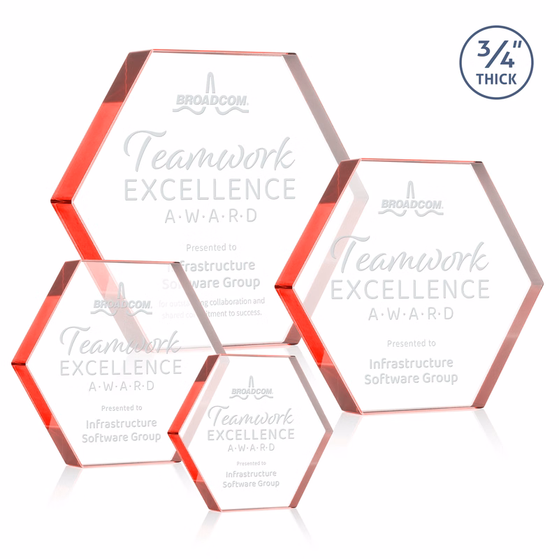 Gilford Hexagon Award - Red