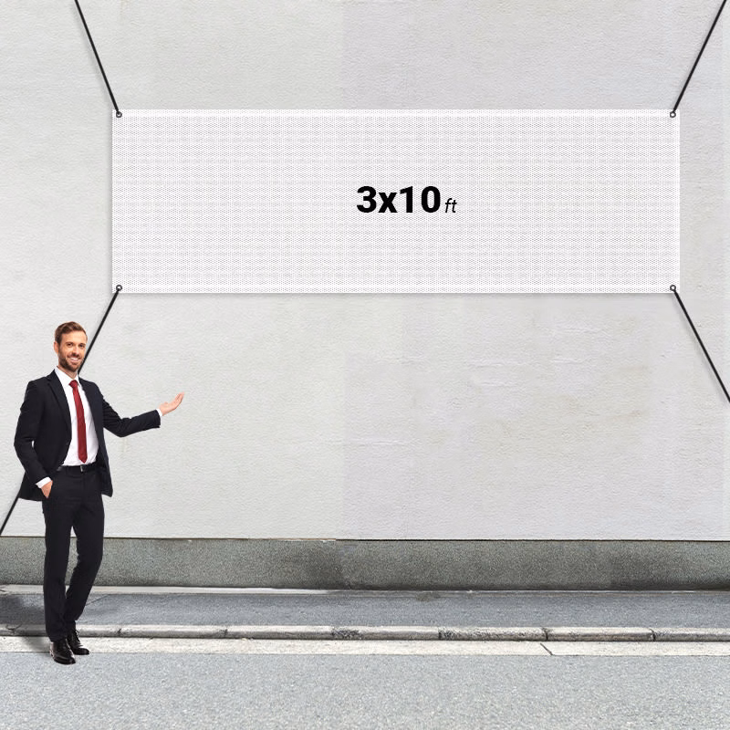 Custom 3' X 10' Mesh Banners