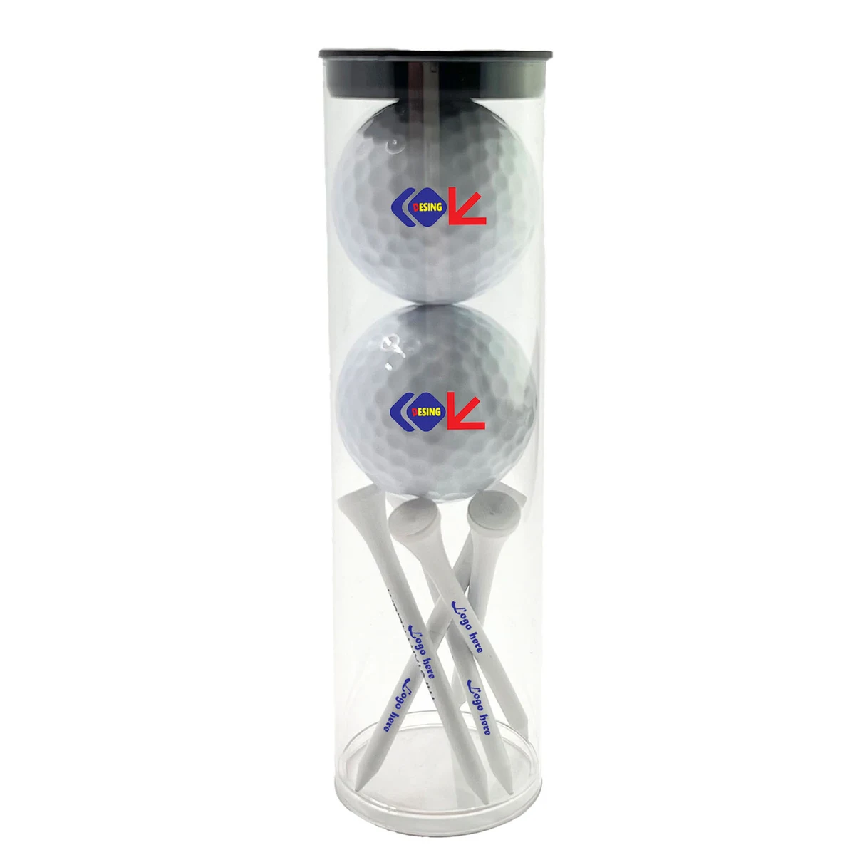 Custom Golf Ball and Tee Set 1