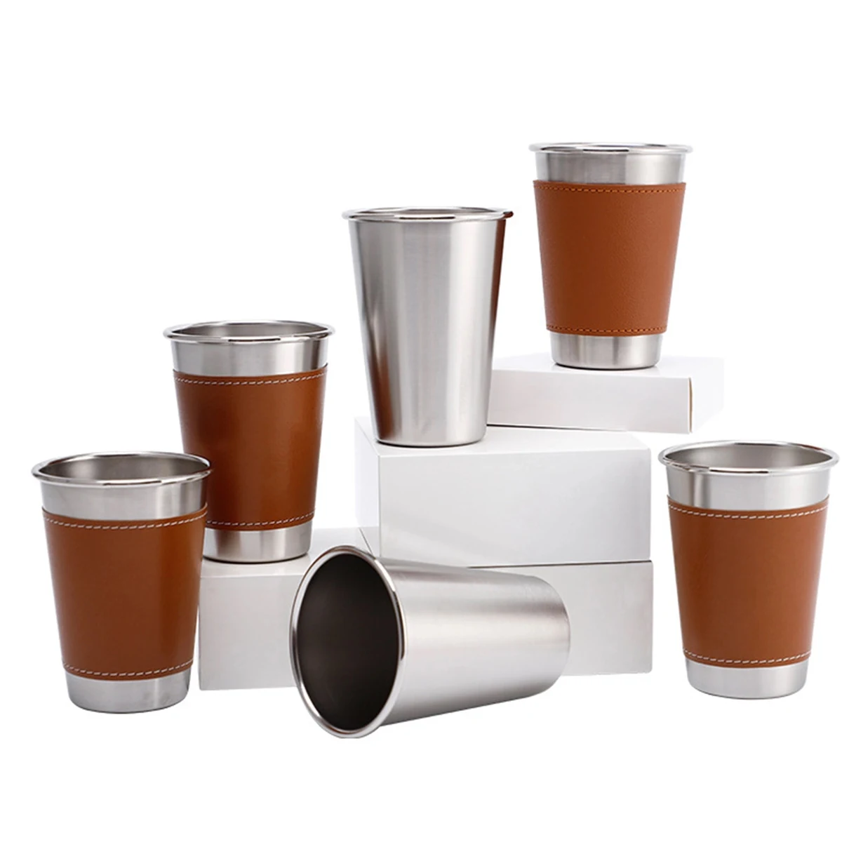 16Oz Pu Cover Pint Cups 1