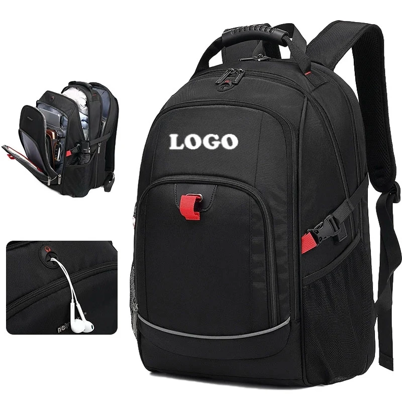 Large Capacity Backpack With Reflective Stripe 1