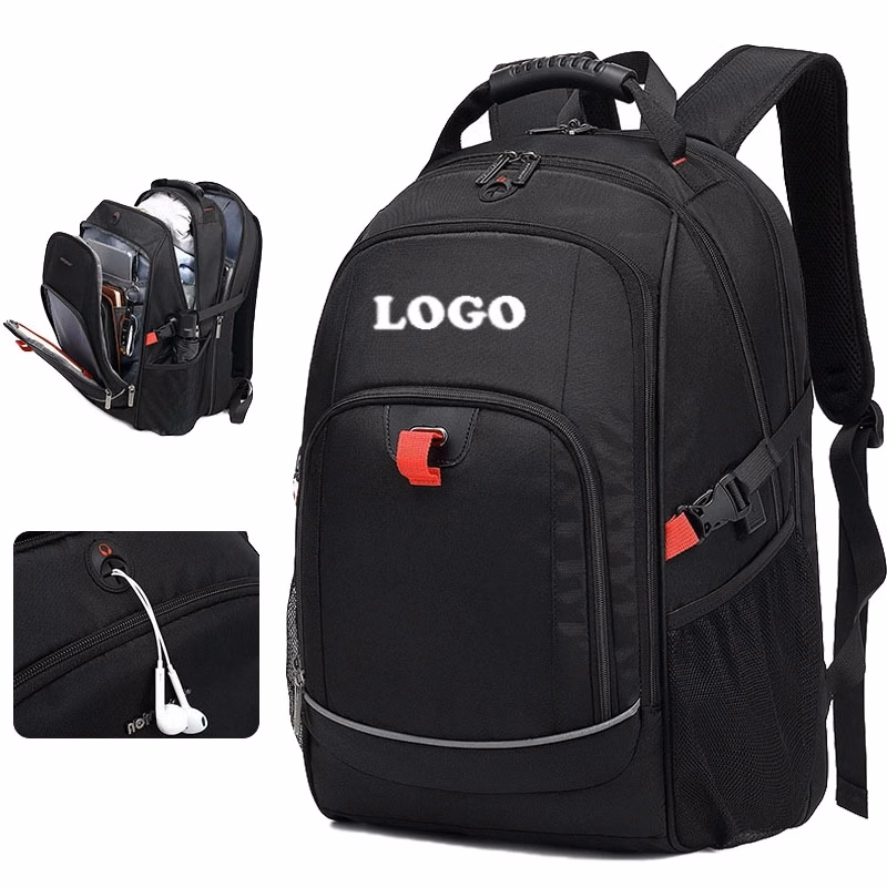 Large Capacity Backpack With Reflective Stripe