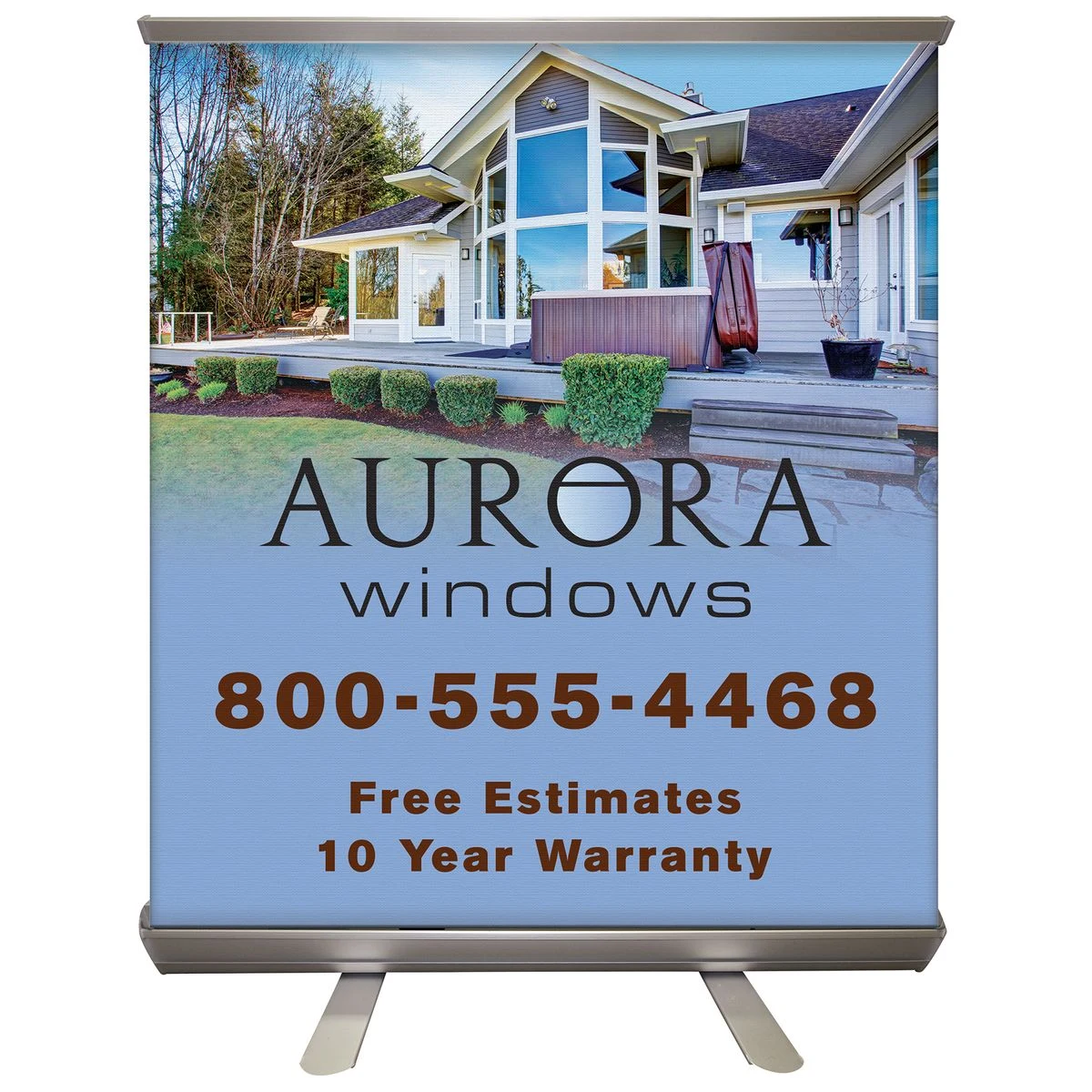 32'' x 36" Custom Digitally Printed Retractable Banner Stand 1