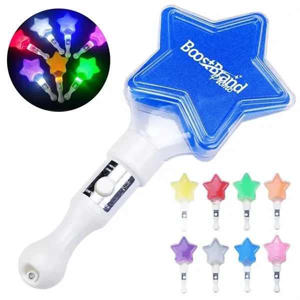 Custom LED Light-Up Star Wand for Events — Festive Glow Party Celebration 1