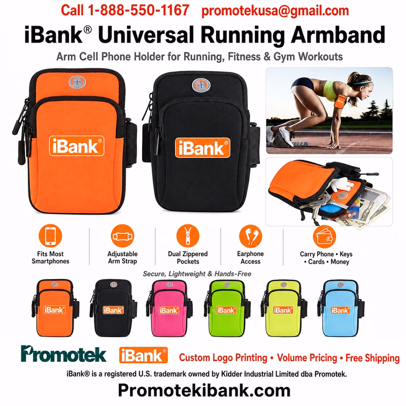 iBank ® Universal Sports Armband for Running, Fitness and Gym