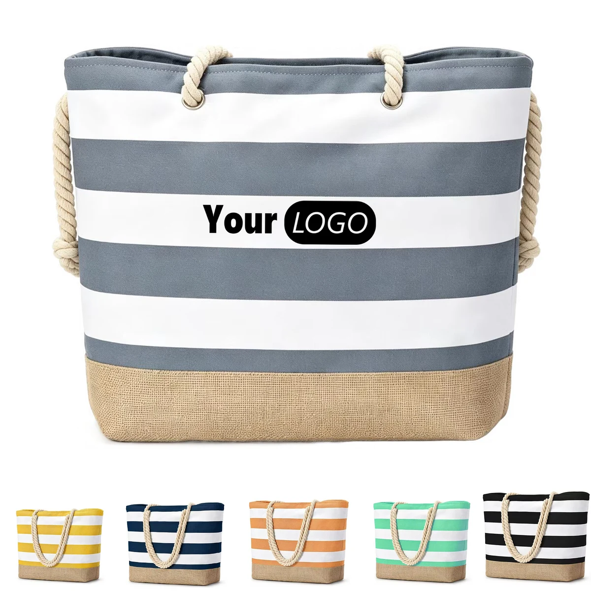 Polyester Large Beach Travel Tote Bag 1