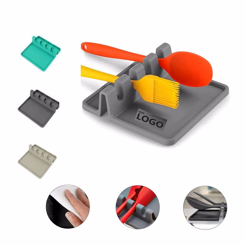 Heatproof Silicone Kitchen Utensil Holder Drip Mat