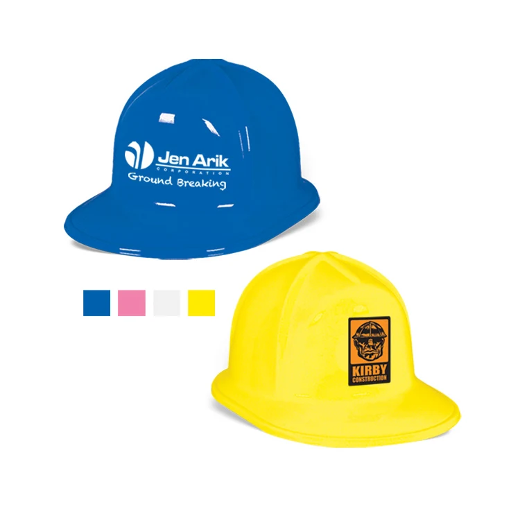 Plastic Construction Hat with Custom Printed Paper Icon 1