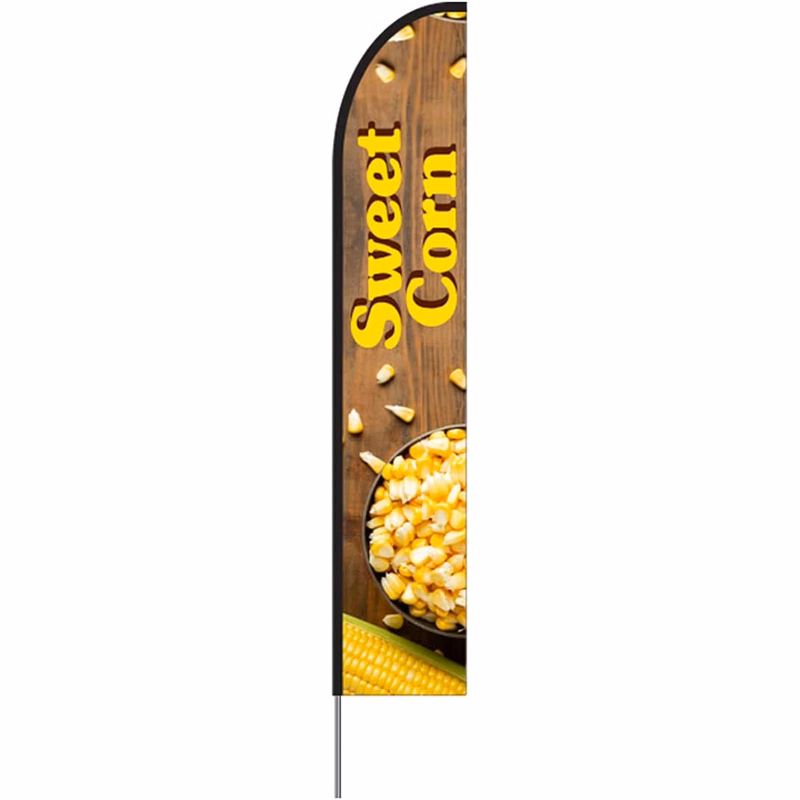 Sweet Corn Feather Flag Kit 15' Feet Feather Flag Sign Outdoor Banner flag banner