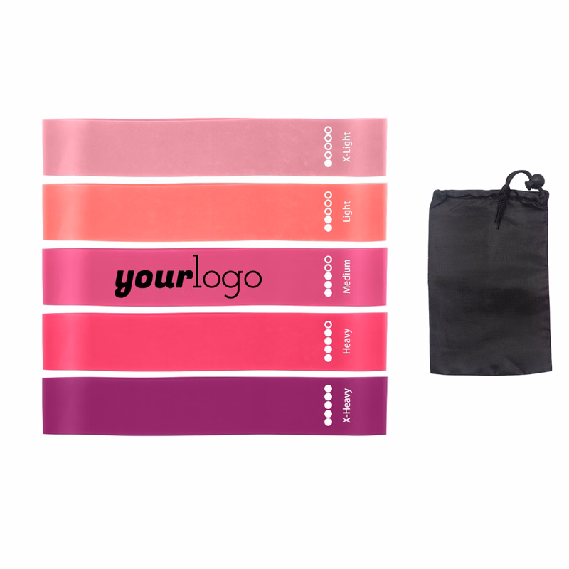 Eco-Friendly Latex Resistance Bands Set with Guide