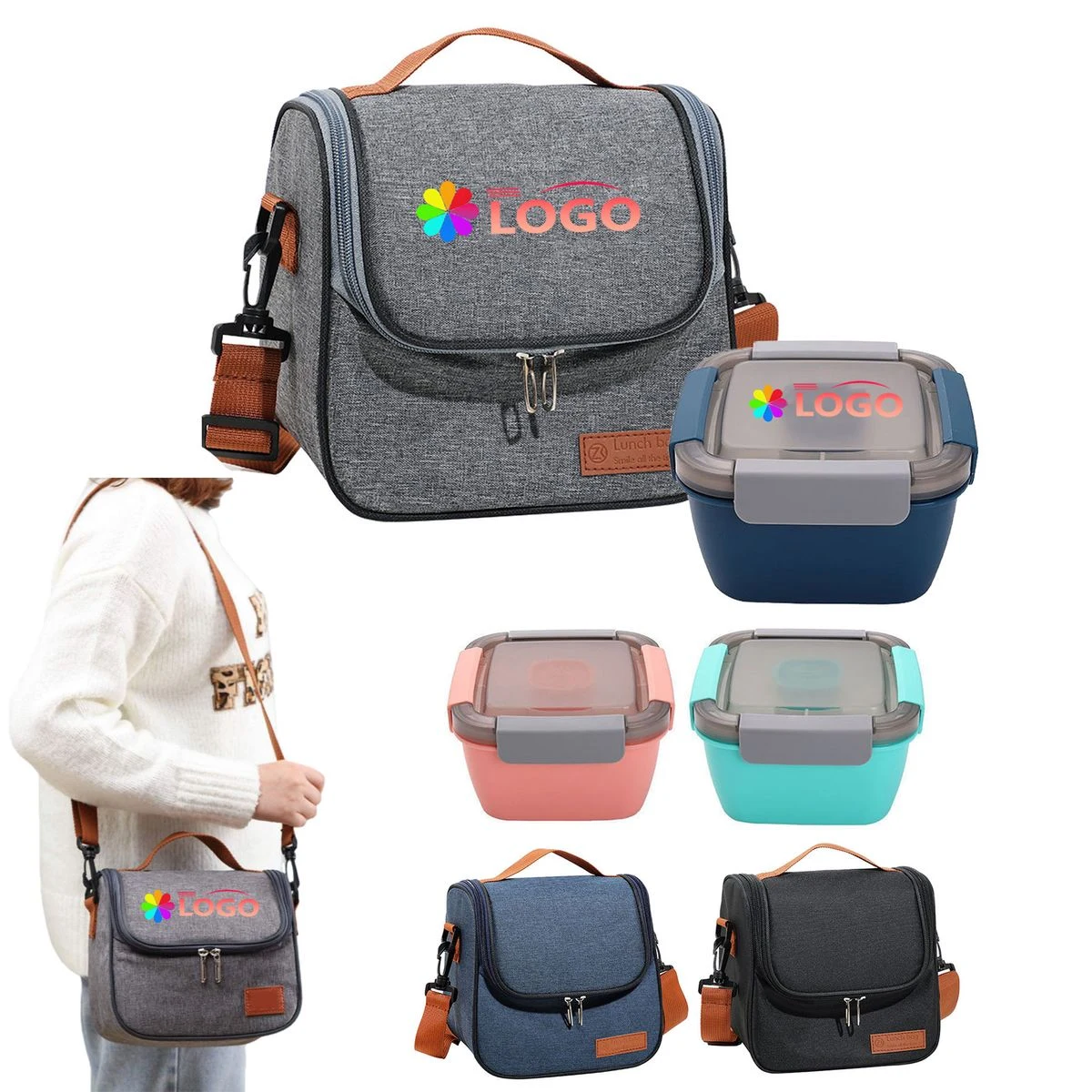 Insulated Bags And Food Container Sets 1
