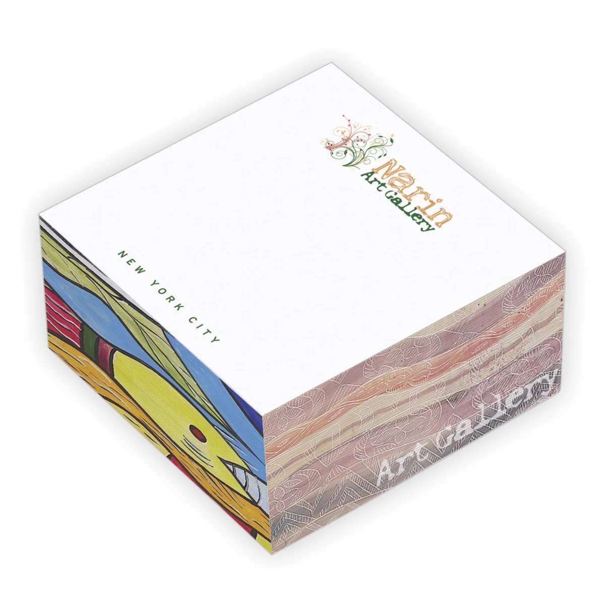 Souvenir® 3" x 3" x 1.5" Non-Adhesive Cube 1