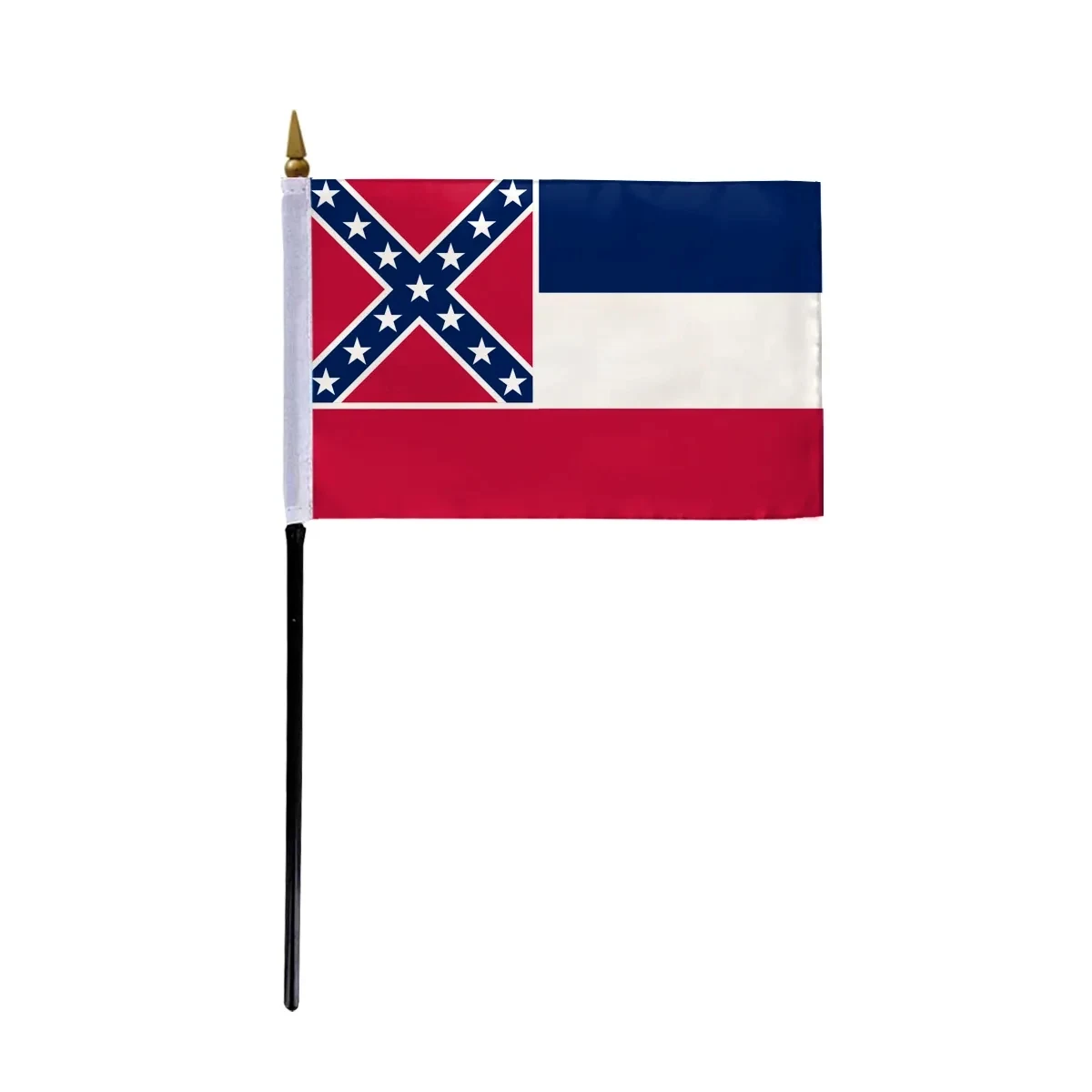 4"x6" & 12"x18'' Mississippi ePoly Printed Stick Flags 1