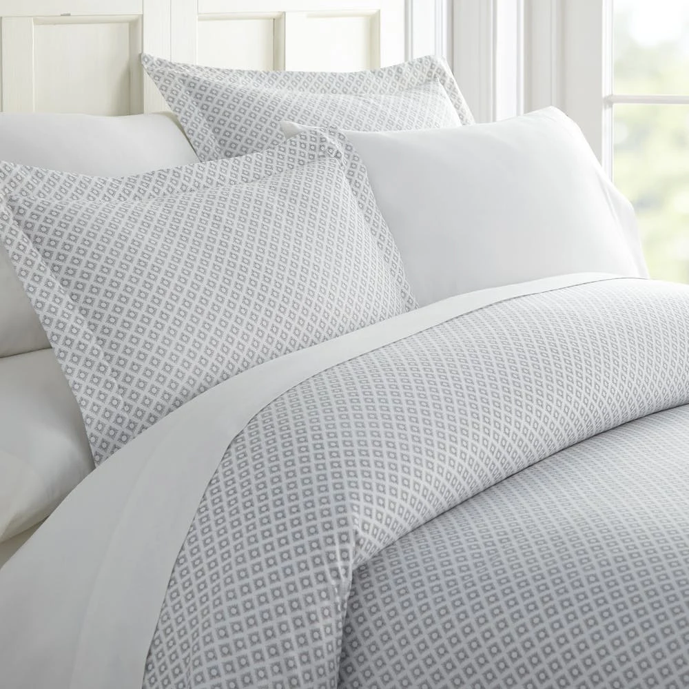 Duvet Cover Sets - Gray Polaris Twin 2 Piece 1
