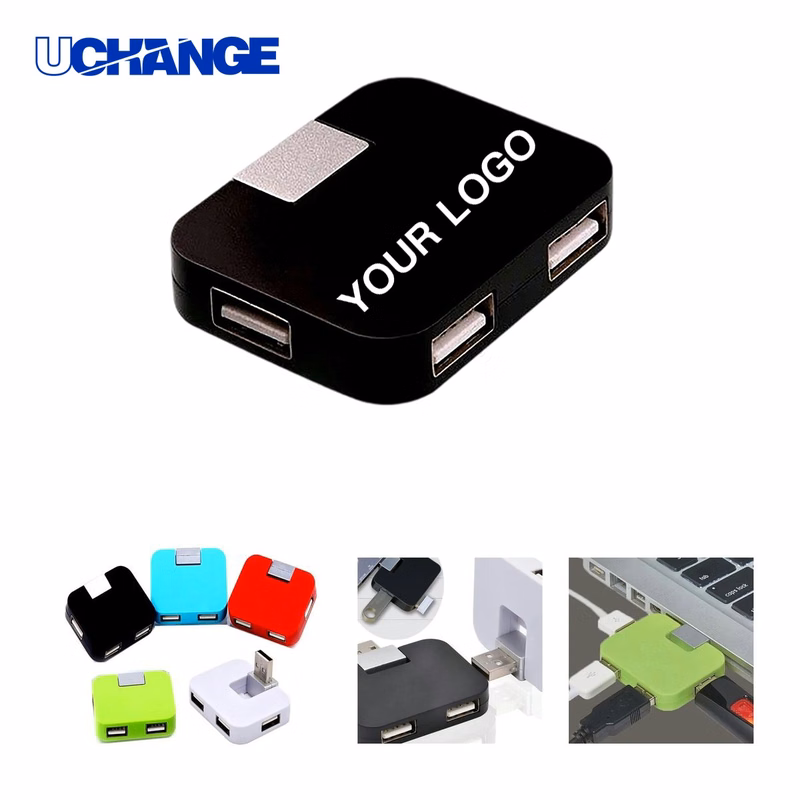 Mini USB 2.0 Hub Adapter for Laptops and Devices