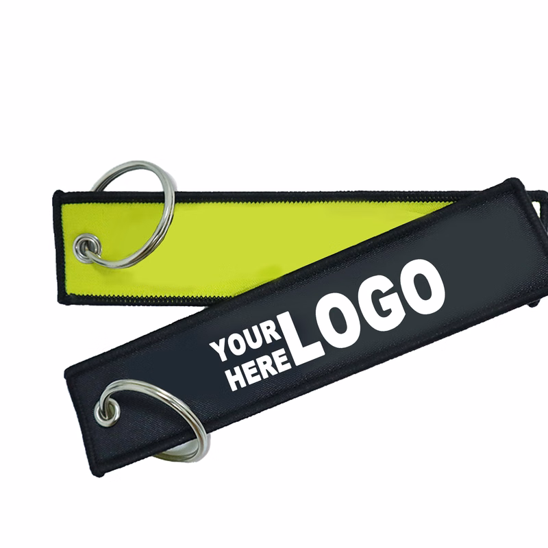 Customizable Double-Sided Embroidered Keychain