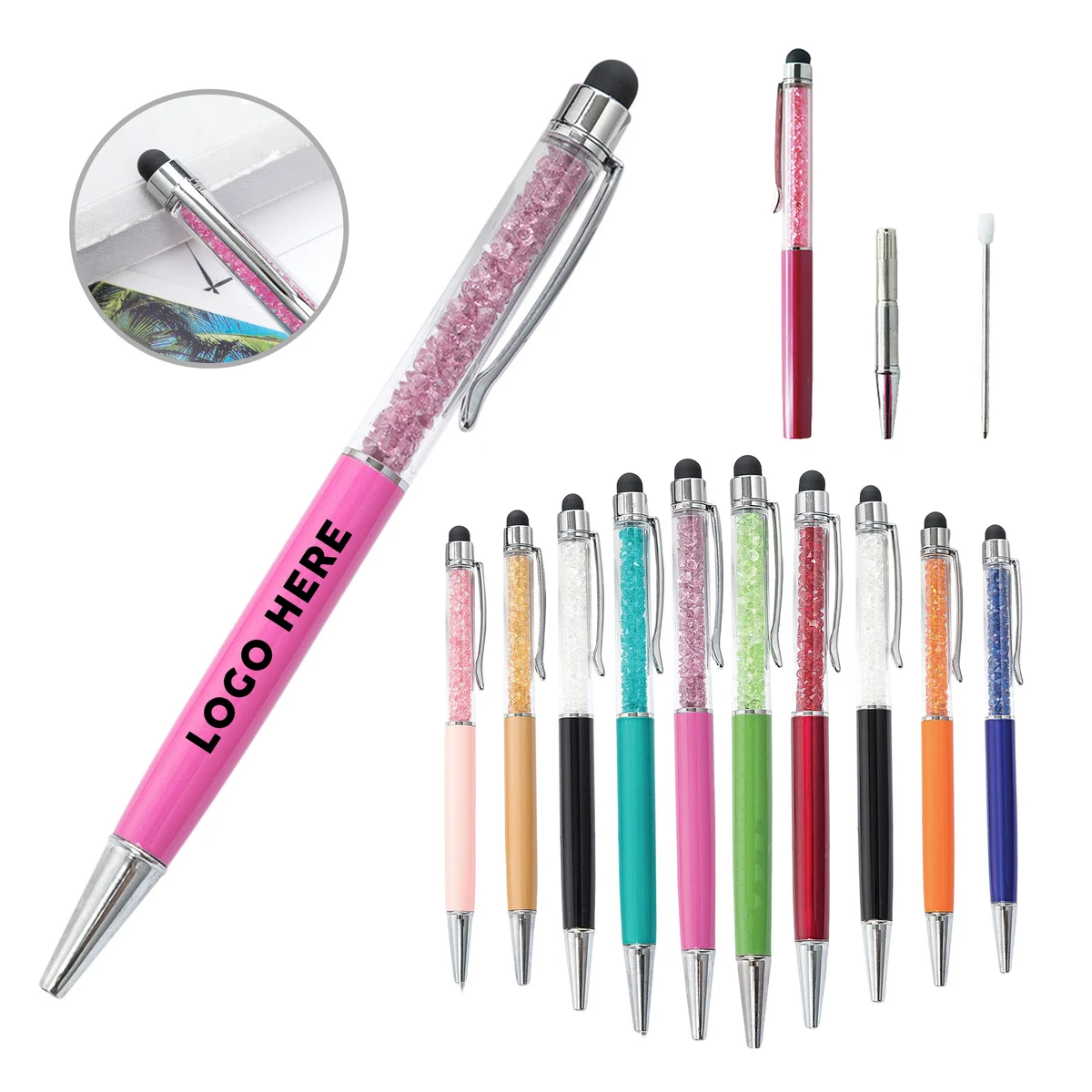 Metal Push Touch Ballpoint Pen 1