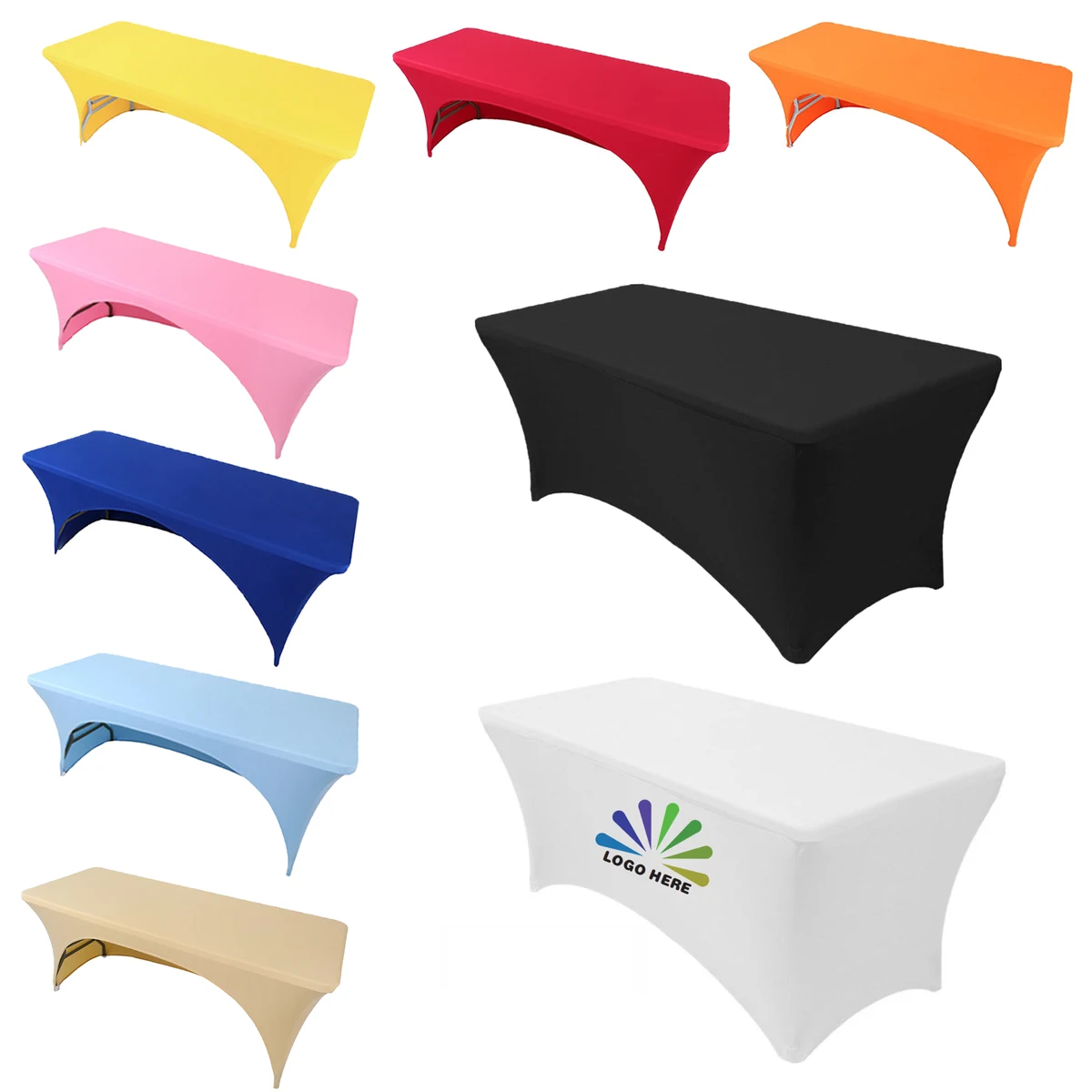 Washable Rectangular Stretch Tablecloth MOQ1 1
