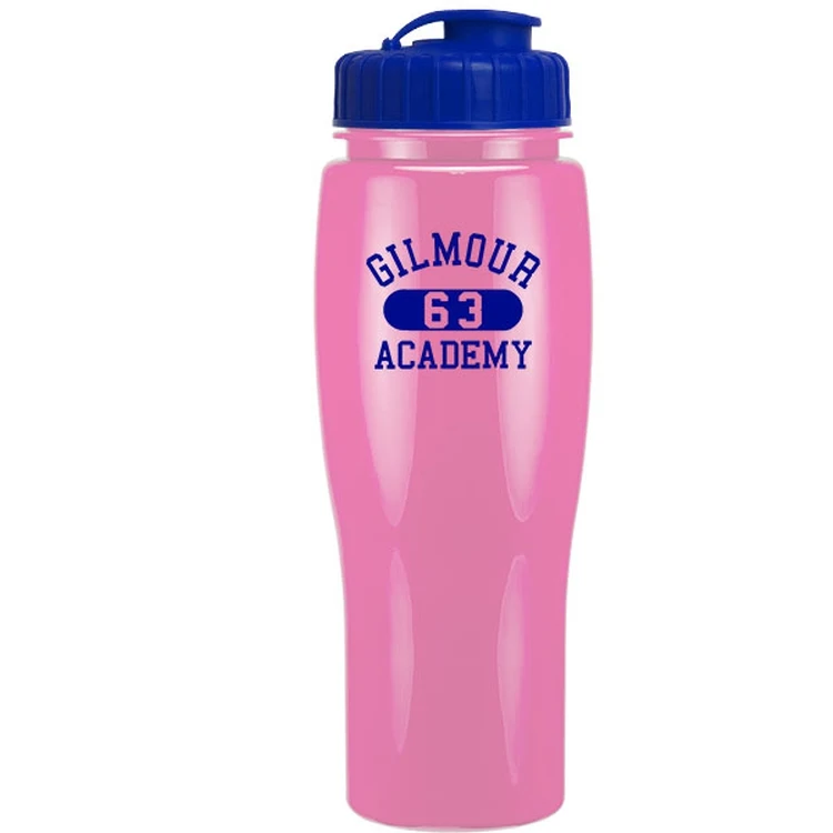 24 Oz. Contour Bottle w/ Flip Top Lid - Solid Colors 1