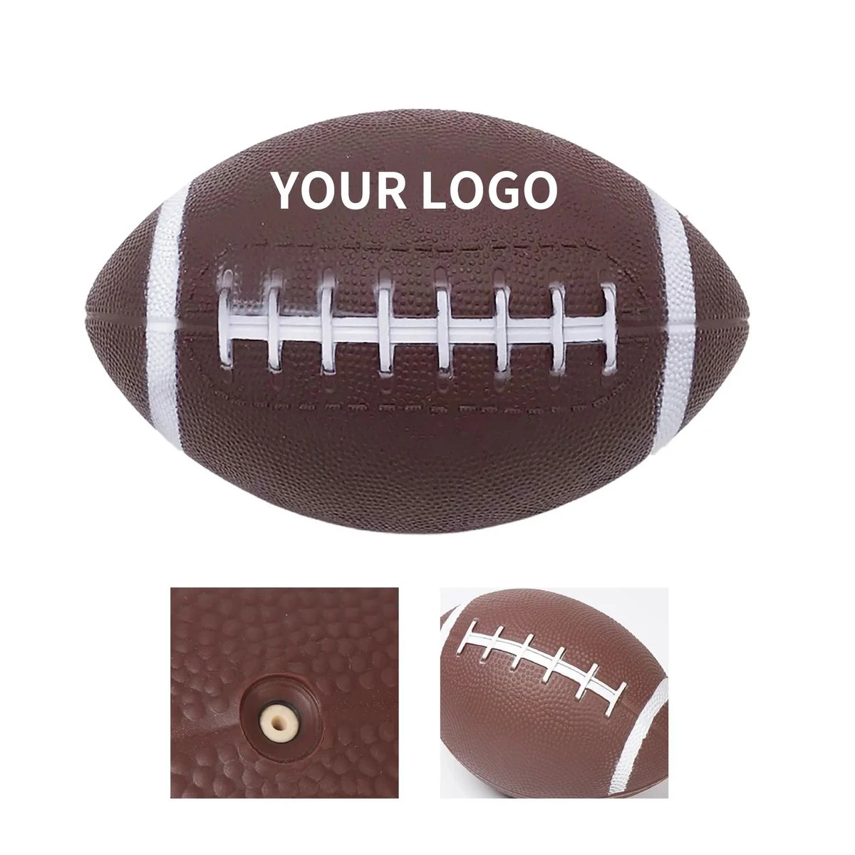 Machine Sewn PU Leather Football Ball Size 9 1