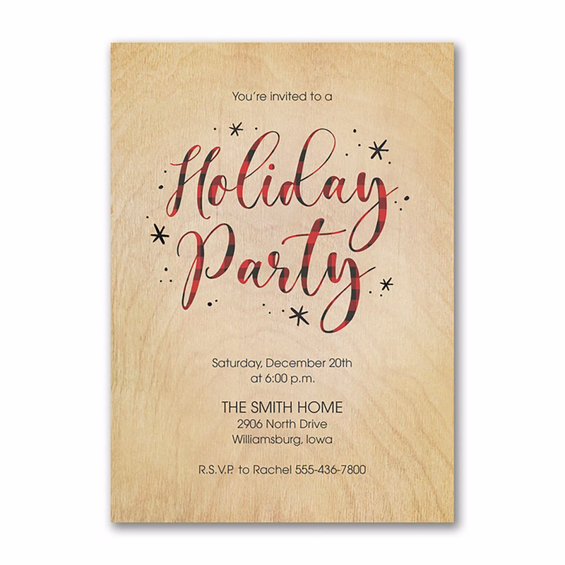 Plaid Party Event Invitation
