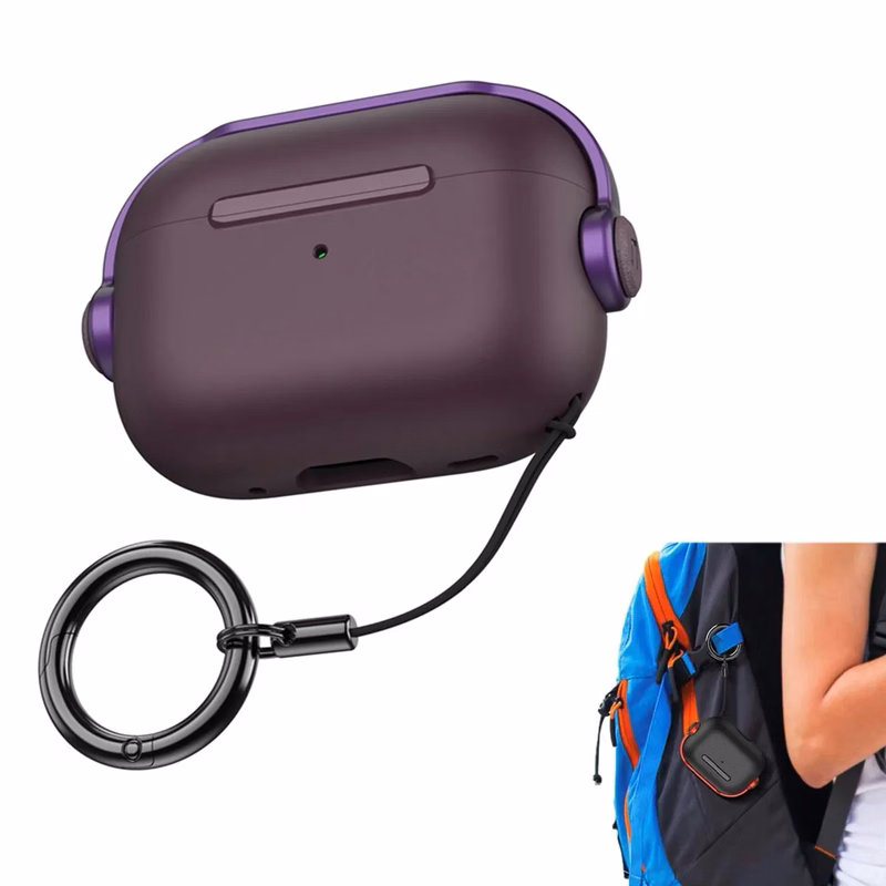 Silicone Shockproof Protective AirPods Case with Lanyard