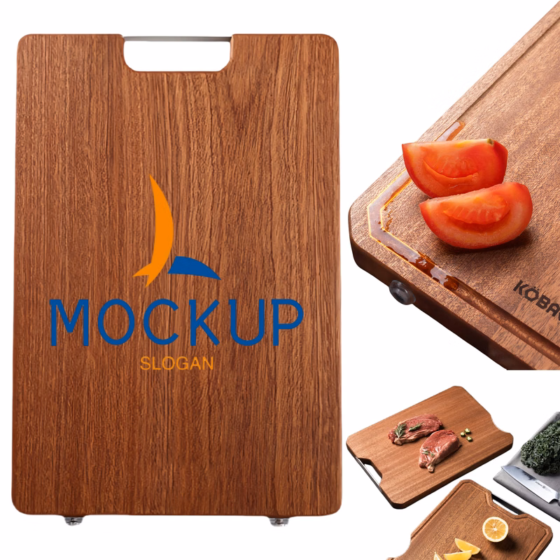 Kitchen Wood Board with Side Handle