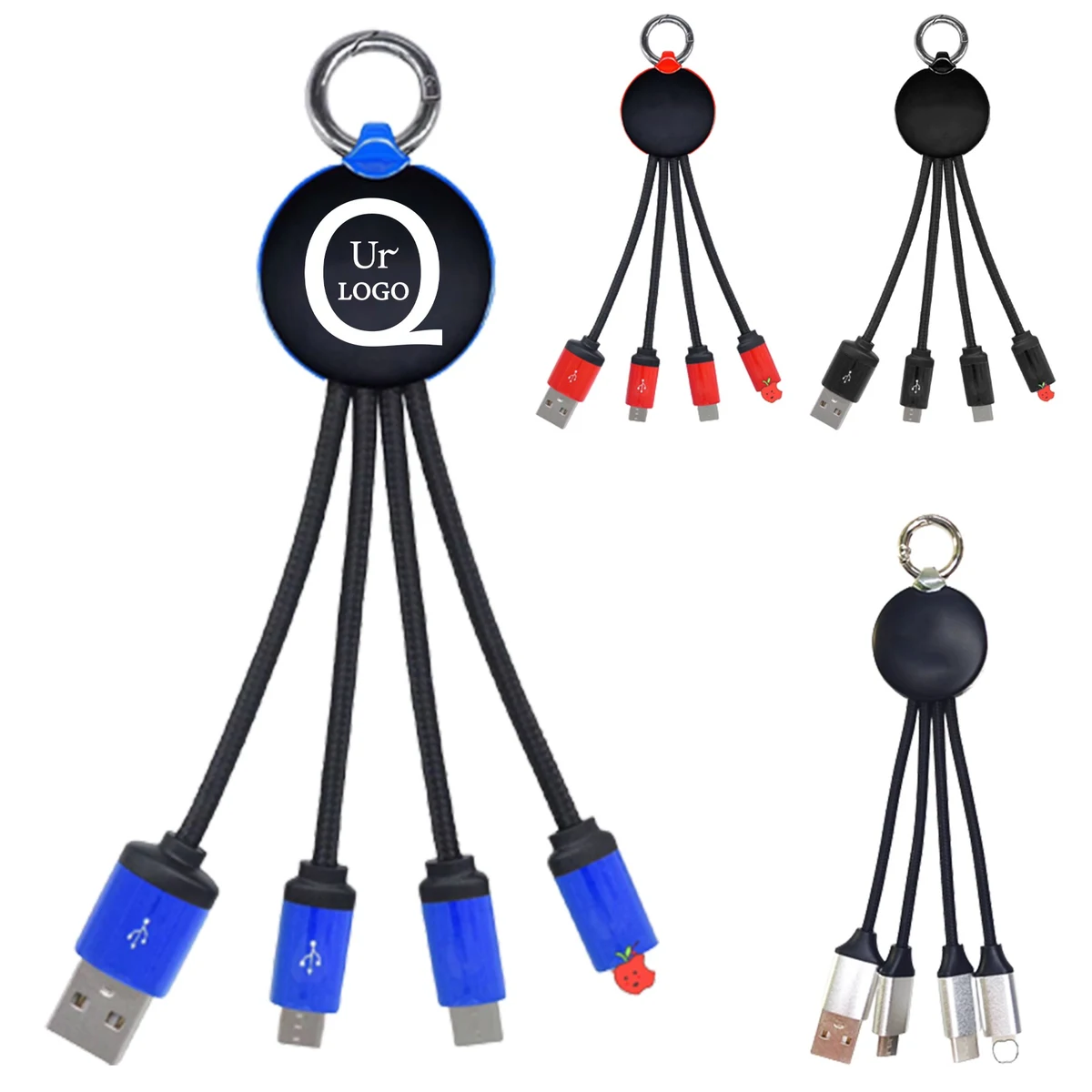 6.3 Inch Multi Interface Charging Cable Keychain 1