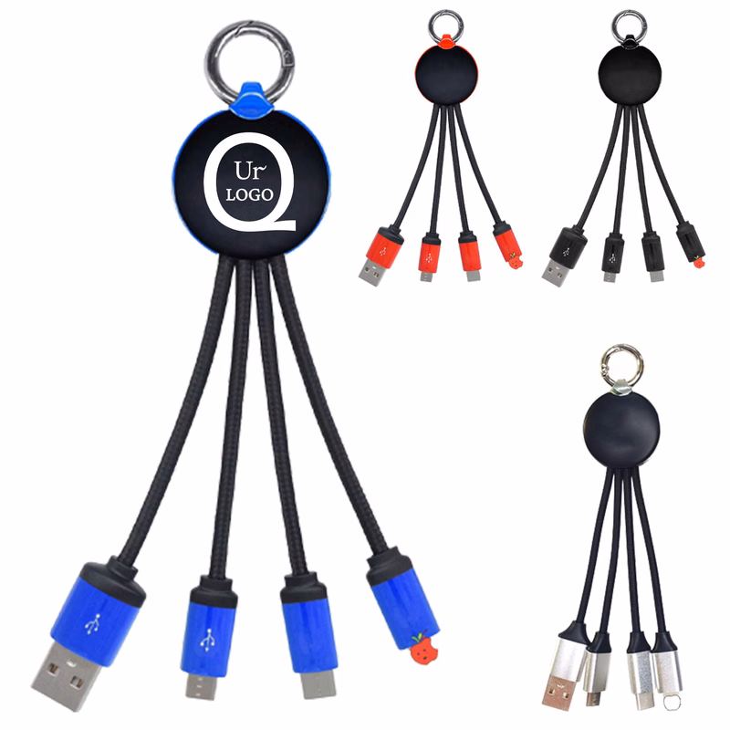 6.3 Inch Multi Interface Charging Cable Keychain