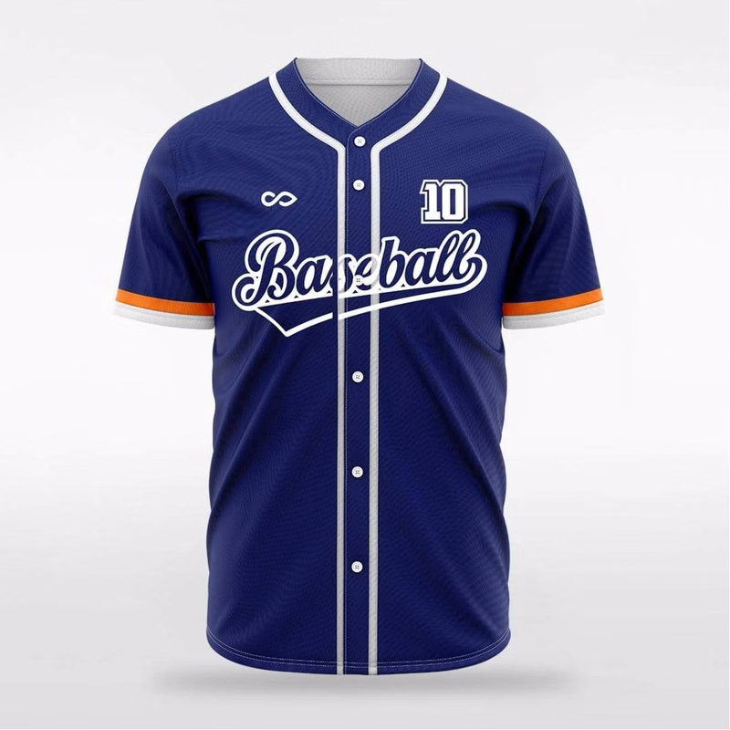 Custom Dye Sublimated Full Button Baseball Jersey