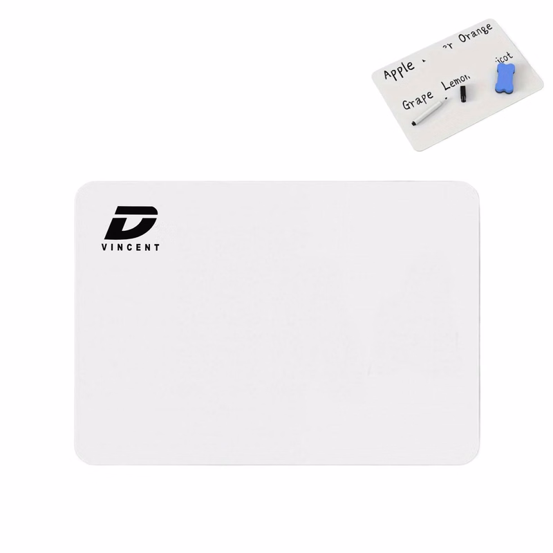 Small Double-Sided Reusable Erasable Plastic White Board