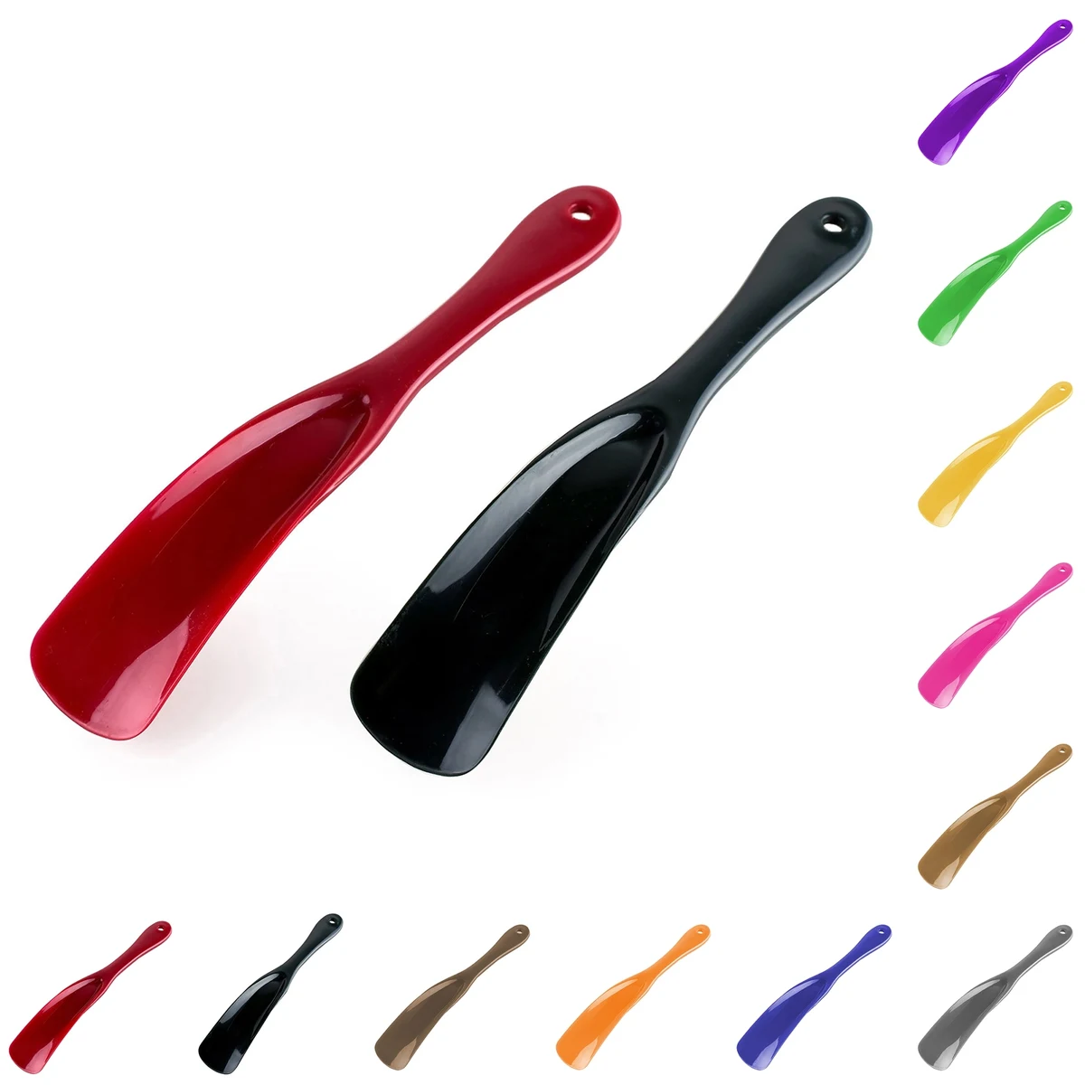 MOQ 50pcs Plastic Shoehorn Boots Shoes Helper 1