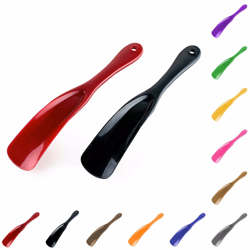 MOQ 50pcs Plastic Shoehorn Boots Shoes Helper