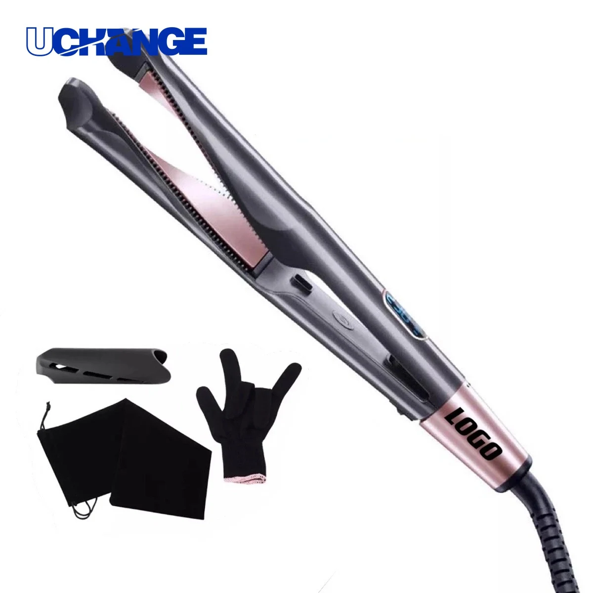 Hair 2-in-1 Spiral Hair Straightener and Curler Styling Tool 1