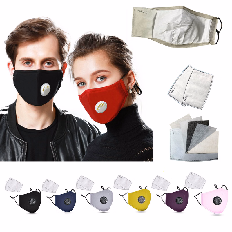 Face Bandanas Replaceable Filter Piece Cotton Mask