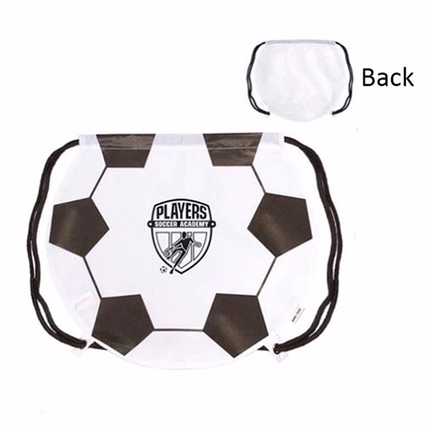 210D Polyester Football Drawstring Backpack