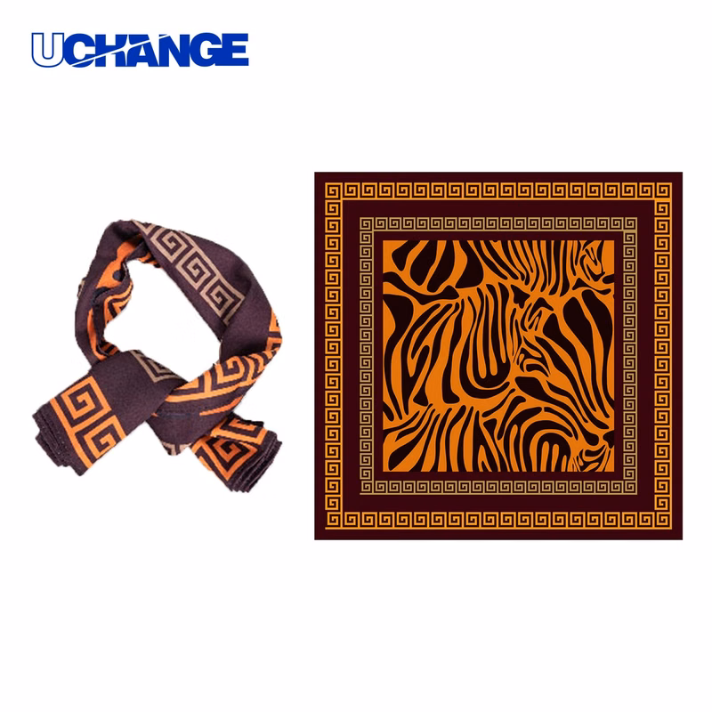 Full-Color Square Silk Scarf for Fashion Wear