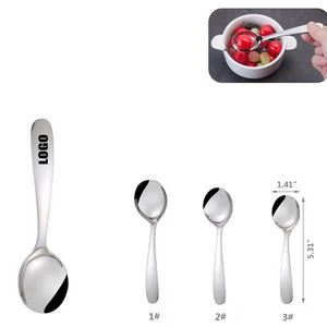 5.31 Inch Silver Dessert Coffee Spoon 1