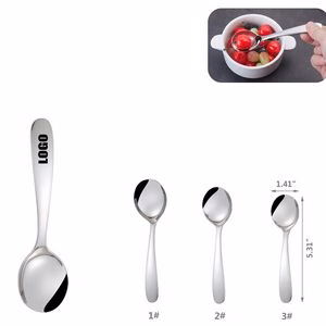 5.31 Inch Silver Dessert Coffee Spoon
