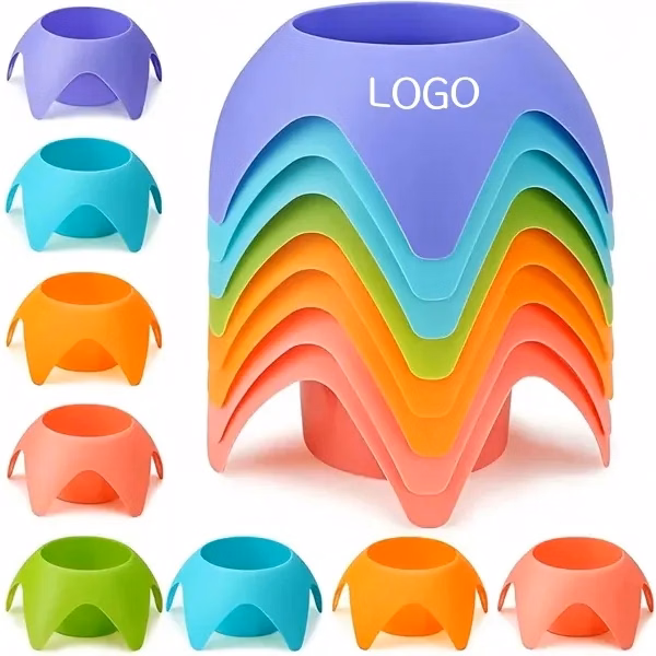 Foldable Beach Cup Holder and Multipurpose Tray