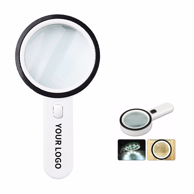 8 Inch LED Magnifying Glass with 30X Zoom