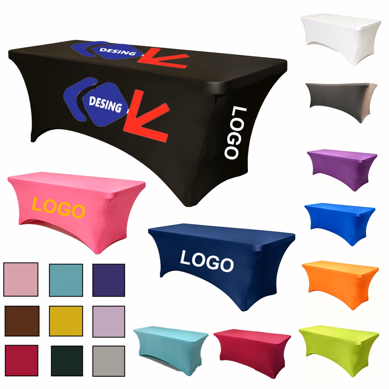 Fitted Rectangular Table Cover For Dining Restaurant Outdoor