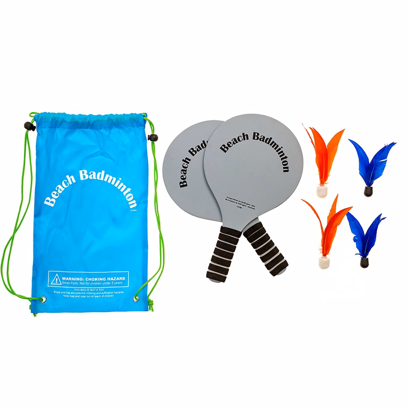 Badminton Game with 2 Paddles & 4 Birdies