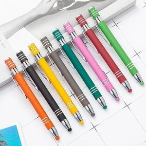 2 In 1 Premium Retractable Metal Stylus Ballpoint Pen 1